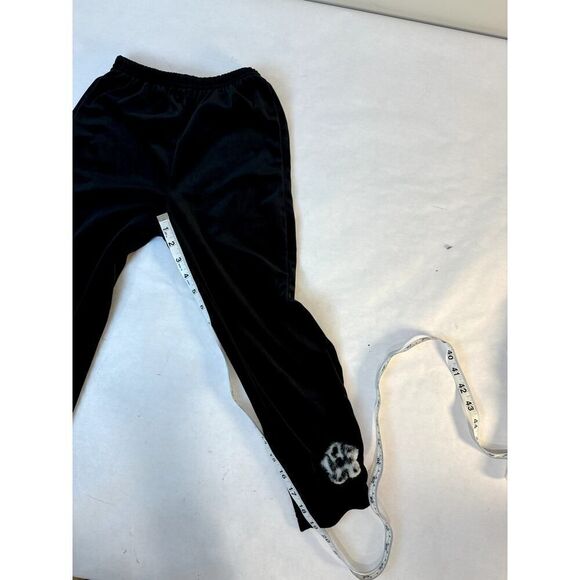 Vintage URit Y2K 2002 Crush Velvet Pants Set Floral Leopard - Girls Size 6 - Picture 9 of 12